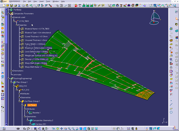 CATIA Extended STEP Interface SXT - Composites information