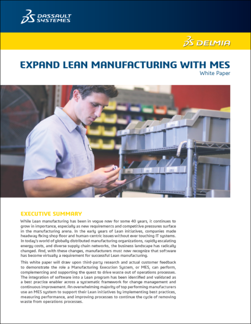 Expand Lean Manufacturing with MES